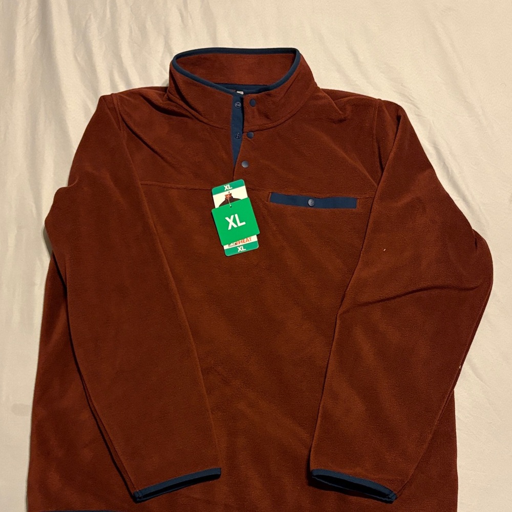 32 Degrees Men's Cardigan in Rich Brown